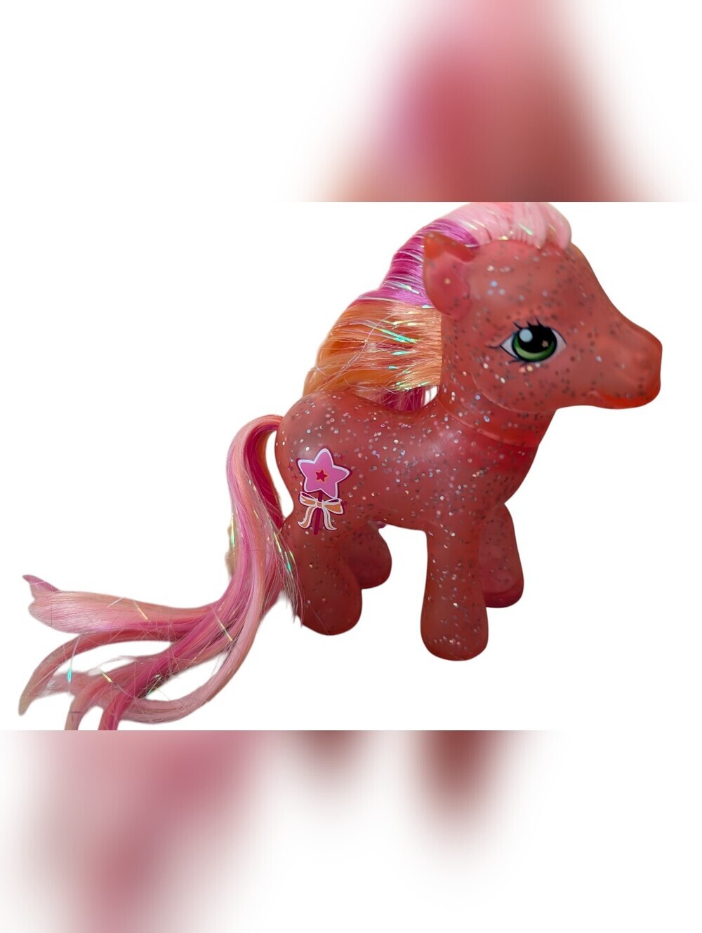 Vintage My Little Pony G3 Secret Wish Glitter Translucent 2004 Hasbro MLP